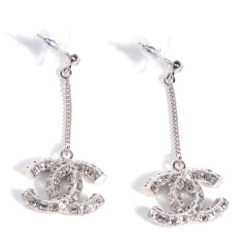 chanel earrings cc dangle|chanel cc earrings sterling silver.